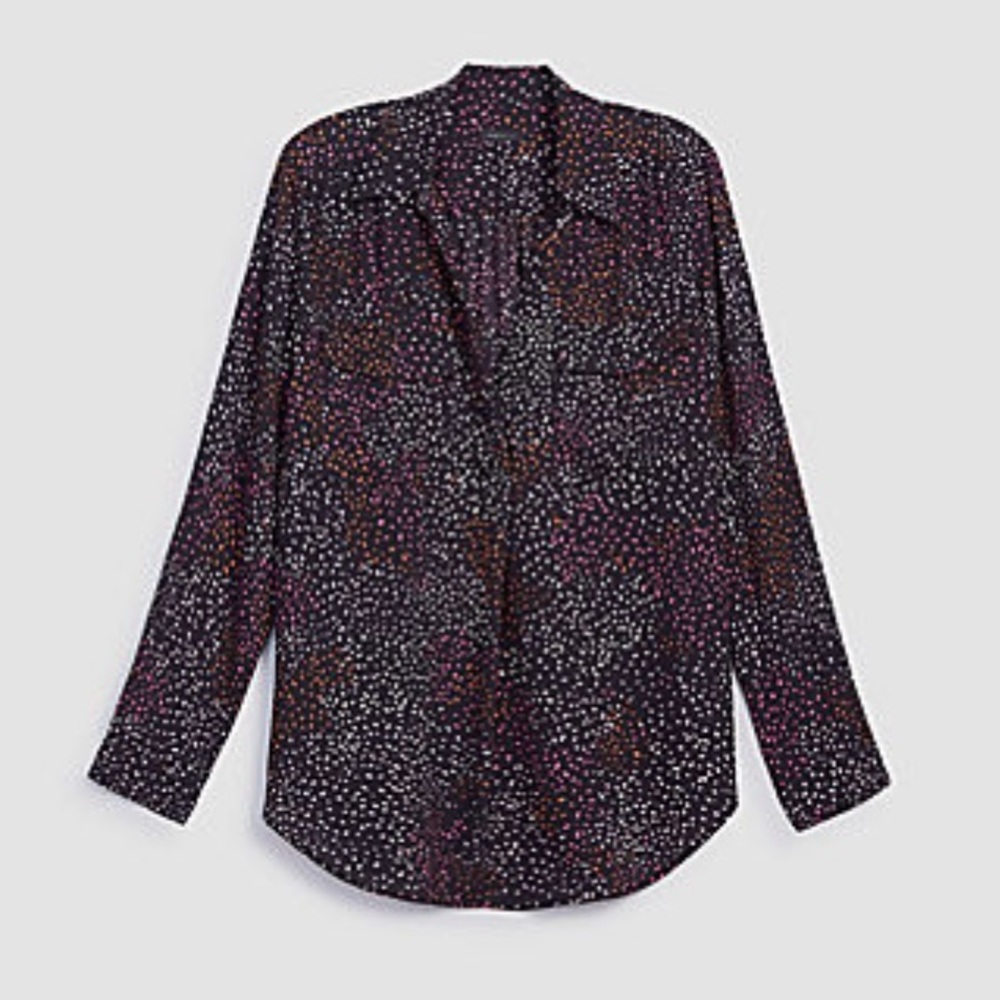 NWT ANN TAYLOR CAMP SHIRT  SIZE L